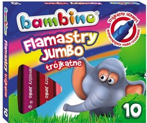 Picture of Flamastry trójkątne Jumbo BAMBINO 10 kolorów
