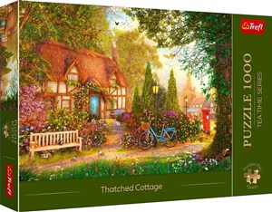 Obrazek Puzzle 1000 Premium Plus Tea Time Domek pod strzechą