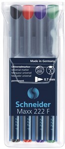 Obrazek Foliopisy permanentne Schneider 4 sztuki