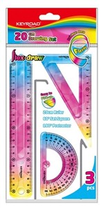 Obrazek Zestaw geometryczny Rainbow Deco 3el