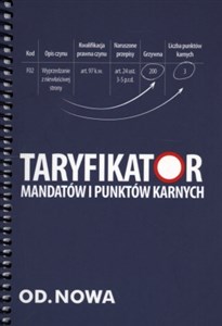 Picture of Taryfikator mandatów i punktów karnych