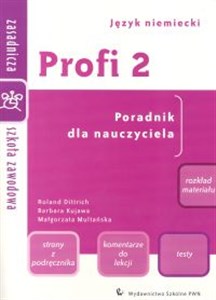 Picture of Profi 2 Poradnik dla nauczyciela Zasadnicza szkoła zawodowa