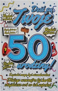 Picture of Karnet Urodzinowy z zawieszką 50