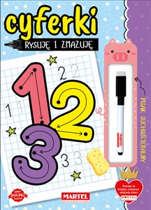 Obrazek Rysuję i zmazuję. Cyferki z flamastrem