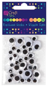 Obrazek Ruchome oczka owalne 36szt mix