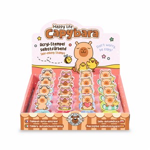 Obrazek Pieczątka Kapibara samotuszująca akrylowa 1szt.mix