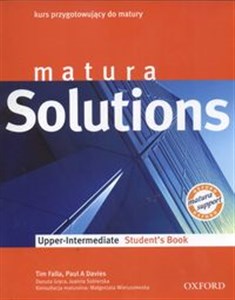 Picture of Matura Solutions Upper Intermediate Students book Kurs przygotowujący do matury