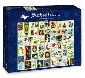 Obrazek Puzzle 1000 Świąteczne znaczki
