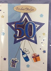 Obrazek Karnet urodziny B6 Premium 62 + koperta