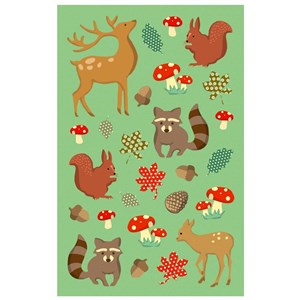 Picture of Naklejki A ozdobne Las/Zwierzątka