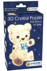 Obrazek Crystal puzzle Miś Henry brązowy