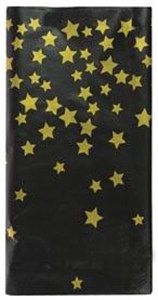 Obrazek Obrus złote gwiazdki czarny