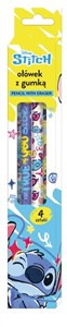 Obrazek Ołówek z gumką 4szt Stitch