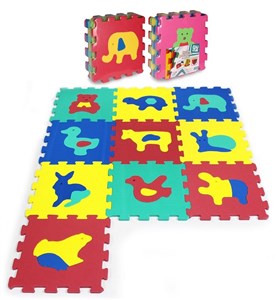 Picture of Puzzle piankowe 10 elementów Zwierzęta