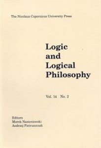 Picture of Logic and Logical Philosphy, Vol. 14, No. 2
