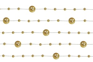 Picture of Girlandy perłowe złoty 1,3m 5szt