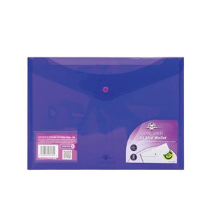 Obrazek Teczka kopertowa PP A4 fioletowy (5szt) PUKKA