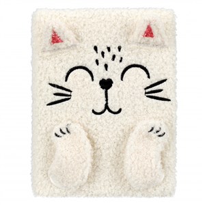 Obrazek Notes B6 pluszowy white cat