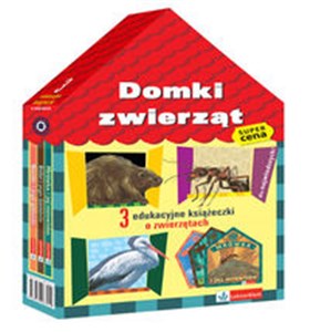 Picture of Domki zwierząt 3 edukacyjne książeczki o zwierzętach czerwona