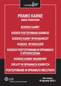 Picture of Prawo karne Zbiór przepisów