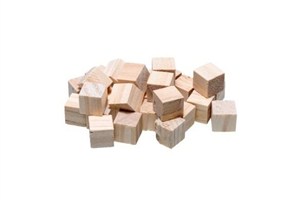 Obrazek Kostki drewniane naturalne 1,5cm 21szt
