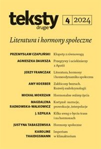 Obrazek Teksty Drugie 4/2024 Literatura i hormony społeczne