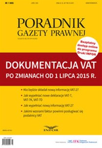 Obrazek Dokumentacja VAT po zmianach od 1 lipca 2015 r