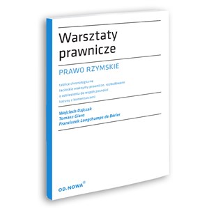Picture of Warsztaty prawnicze Prawo rzymskie