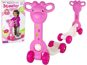 Picture of Hulajnoga 4 koła żyrafa różowa