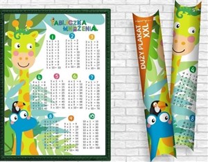 Picture of Plakat B2 Tabliczka mnożenia HENRY