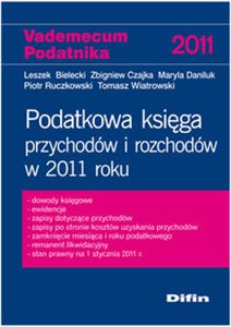 Picture of Podatkowa księga przychodów i rozchodów w 2011 roku