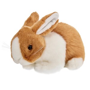 Obrazek Króliczek brązowo-biały 18cm