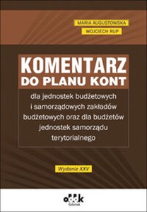 Picture of Komentarz do planu kont dla jednostek budżetowych i samorządowych zakładów budżetowych oraz dla budż JBK1593