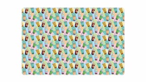 Obrazek Podkład na biurko 58x38 z nadrukiem bubble tea