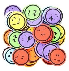 Picture of Naklejki z pianki emocja 60szt