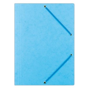Obrazek Teczka A4 z gumką jasnoniebieska (10szt)
