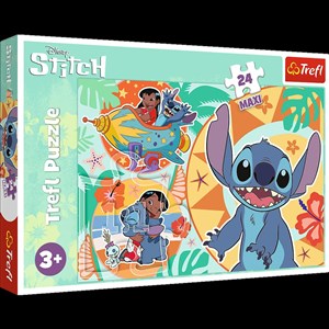 Obrazek Puzzle maxi Wesoły dzień Lilo & Stitch 24
