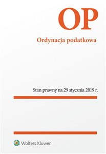 Picture of Ordynacja podatkowa w.25 St.pr.29.01.2019