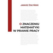 O znaczeni... - Janusz Żołyński - Ksiegarnia w UK