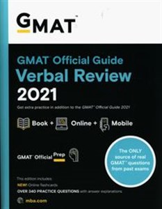 Picture of GMAT Official Guide Verbal Review 2021, Book + Online Question Bank