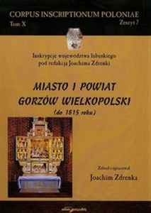 Picture of Miasto i powiat Gorzów Wielkopolski do 1815 roku Tom 10