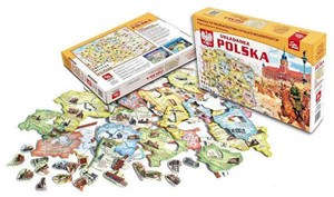 Obrazek PUZZLE 58 UKŁADANKA POLSKA 6+