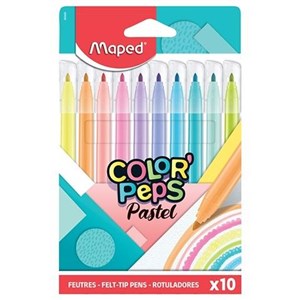 Obrazek Flamastry pastel Maped Colorpeps 10 kolorów
