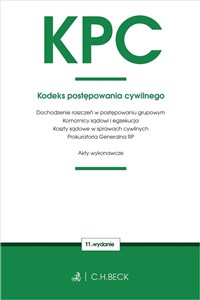 Picture of KPC Kodeks postępowania cywilnego oraz ustawy towarzyszące
