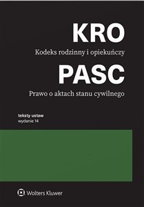 Obrazek Kodeks rodzinny i opiekuńczy Prawo o aktach stanu cywilnego. Przepisy