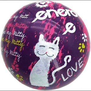 Obrazek Piłka gumowa Love Kitty 18cm
