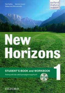 Obrazek New Horizons 1 Student's Book and Workbook + CD Podręcznik dla szkół ponadgimiaznalnych
