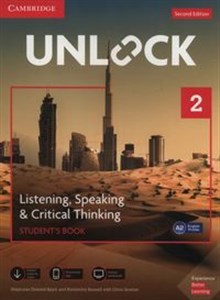Obrazek Unlock 2 Listening, Speaking & Critical Thinking Student's Book Mob App and Online Workbook w/ Downloadable Audio and Video
