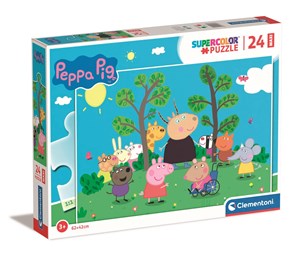 Picture of Puzzle 24 Maxi Super Kolor Peppa Pig