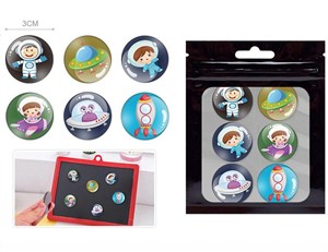 Obrazek Magnesy kosmonauci 3cm 6szt